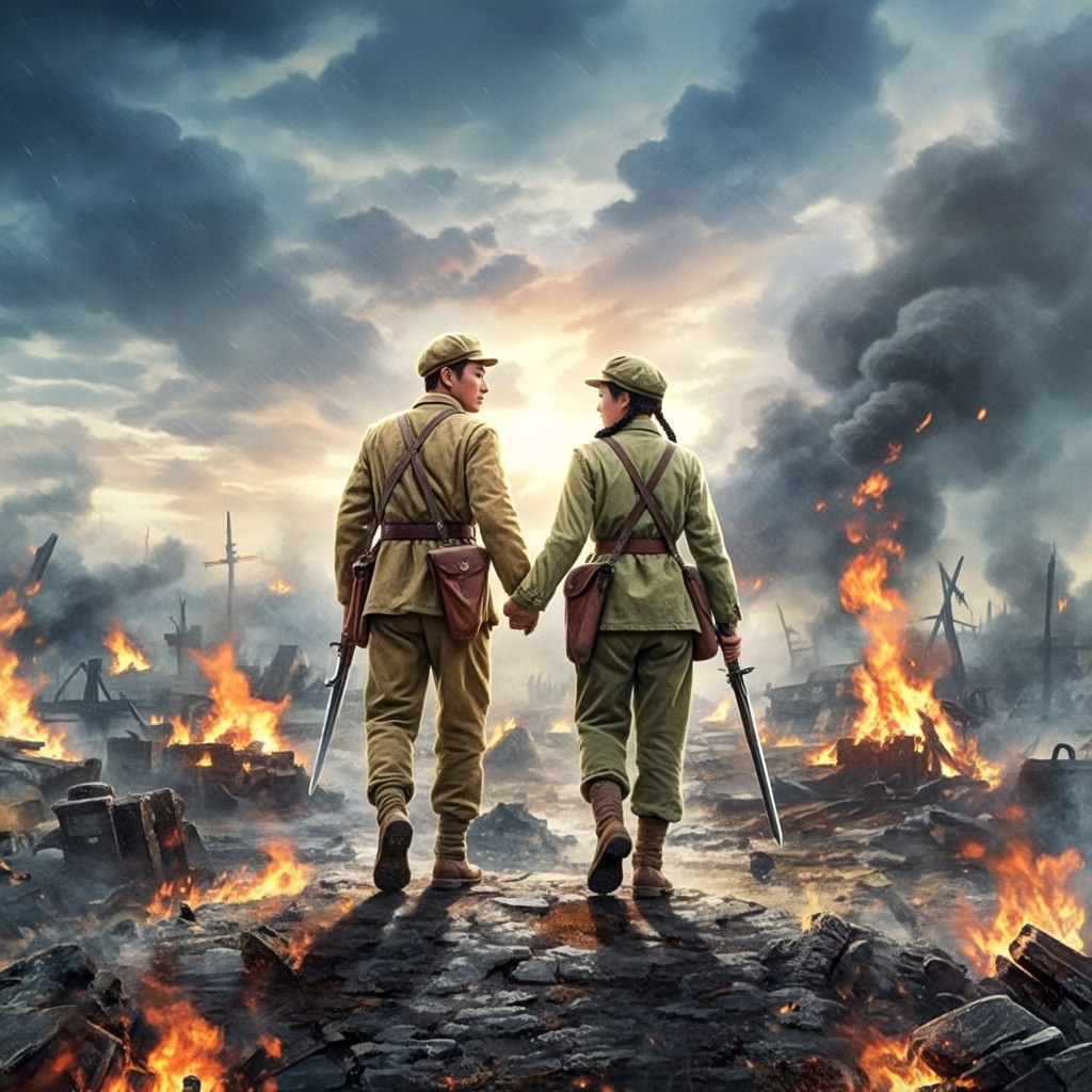 双方攻守反复激烈，胜负难断的战斗